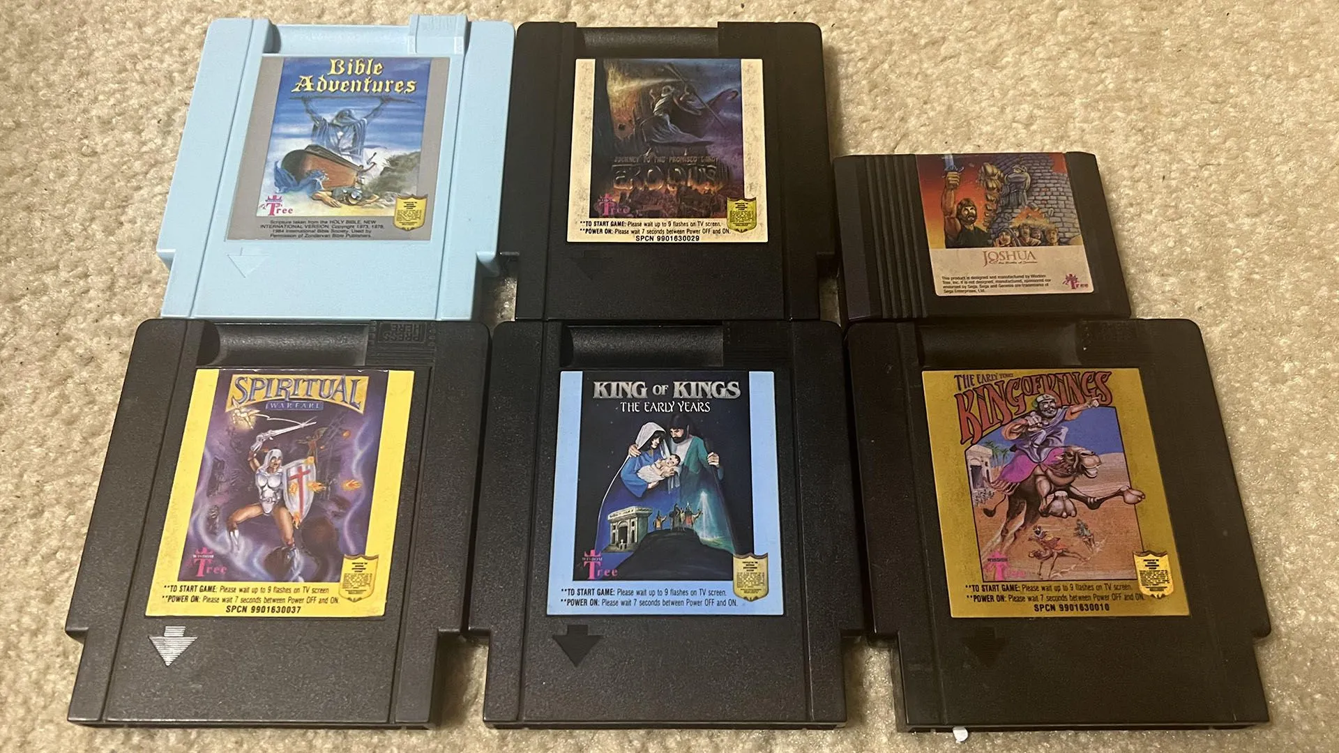 5 tựa game NES chủ đề tôn giáo từ Wisdom Tree, minh họa sự tập trung vào thị trường ngách của hãng.