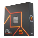 AMD Ryzen 5 trên nền trong suốt, biểu tượng CPU hiệu năng cao