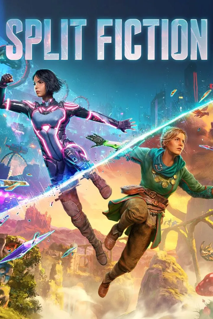 Ảnh bìa chính thức của Split Fiction, tựa game hợp tác mới nhất của Hazelight Studios