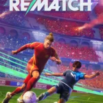 Ảnh bìa game Rematch của Sloclap với các nhân vật đa dạng trên sân bóng
