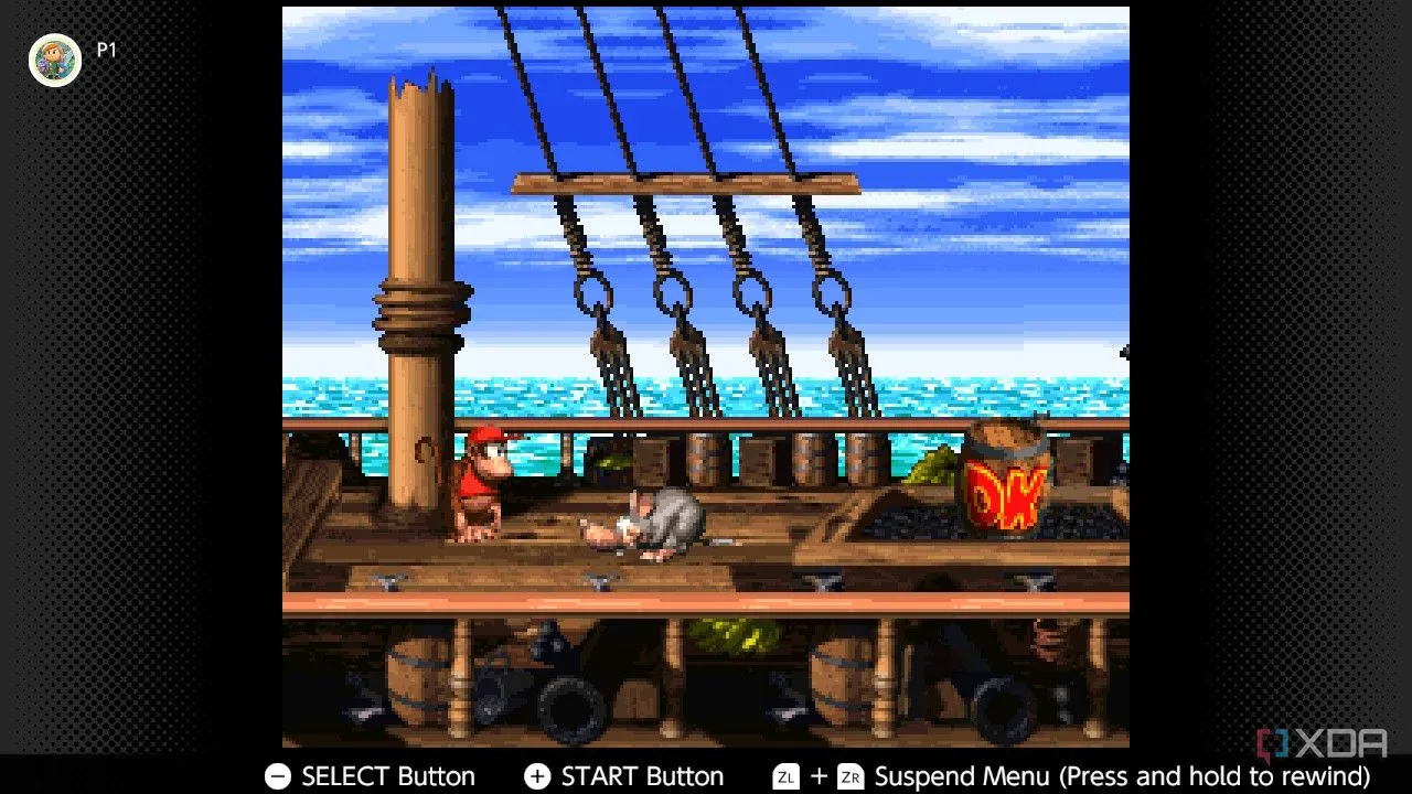 Ảnh chụp màn hình game Donkey Kong Country 2 trên SNES