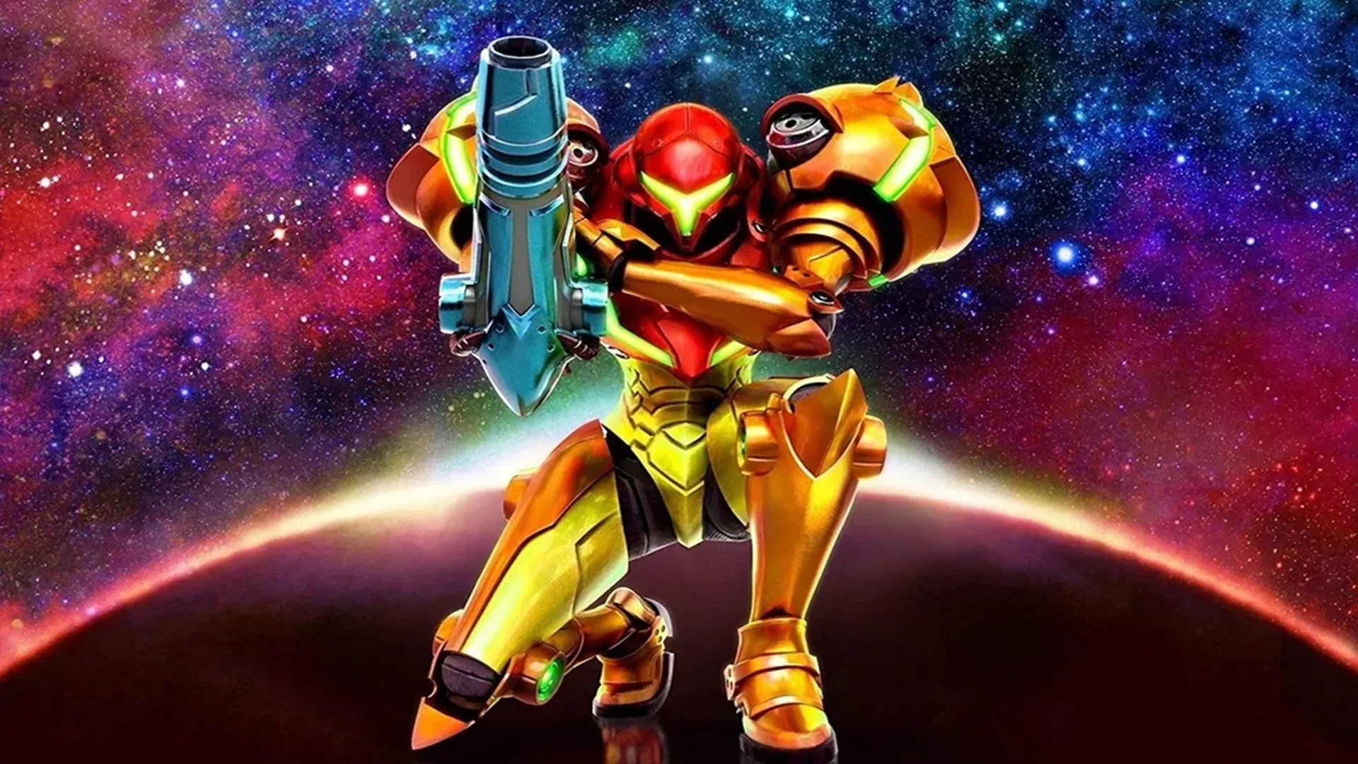 Ảnh chụp màn hình gameplay Metroid: Samus Returns trên Nintendo 3DS, hiển thị Samus Aran trong môi trường 3D với chi tiết nâng cấp đáng kể.