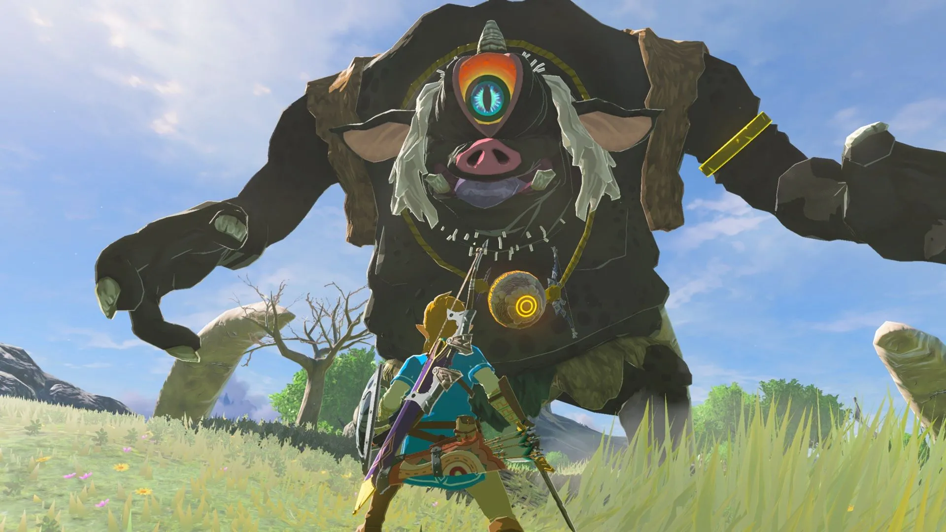 Ảnh chụp màn hình lối chơi game The Legend of Zelda: Breath of the Wild phiên bản Switch 2.