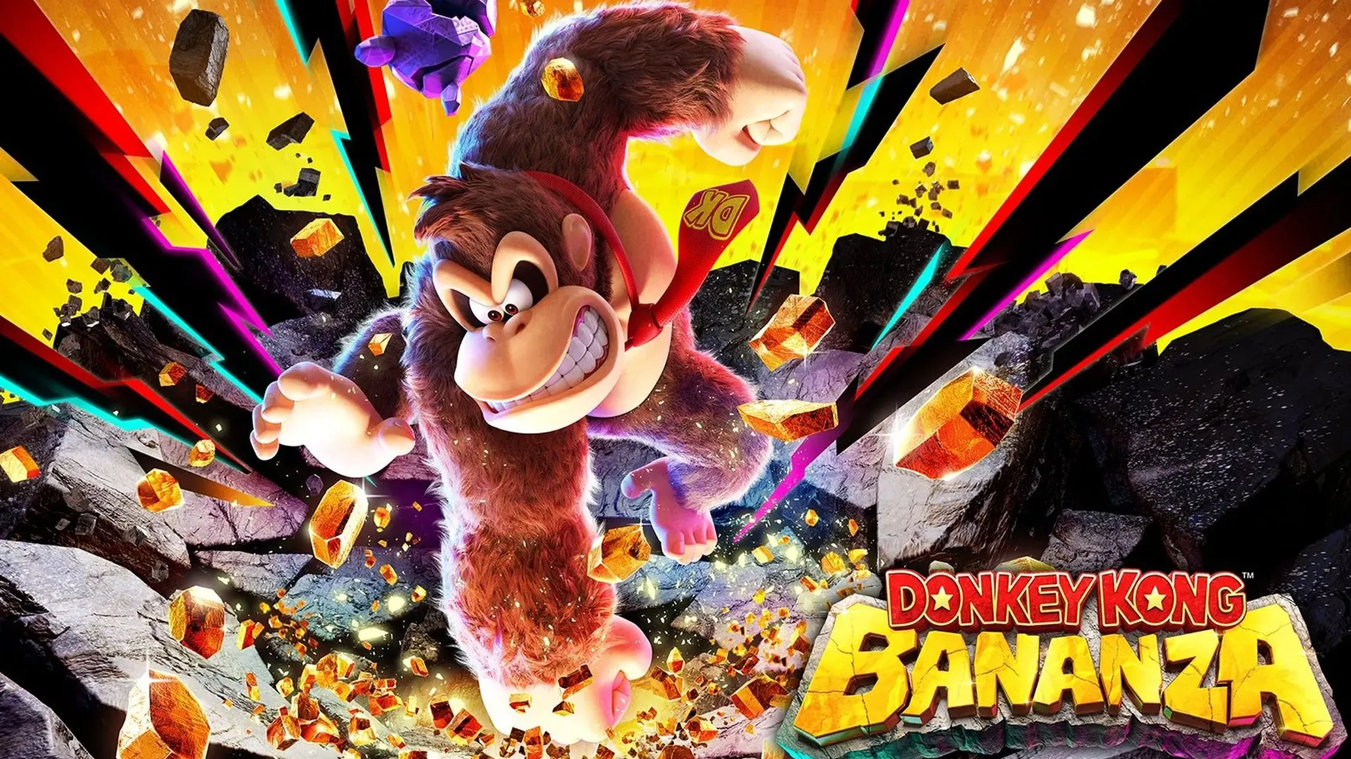 Ảnh minh họa key art game Donkey Kong Bananza trên Nintendo Switch 2.