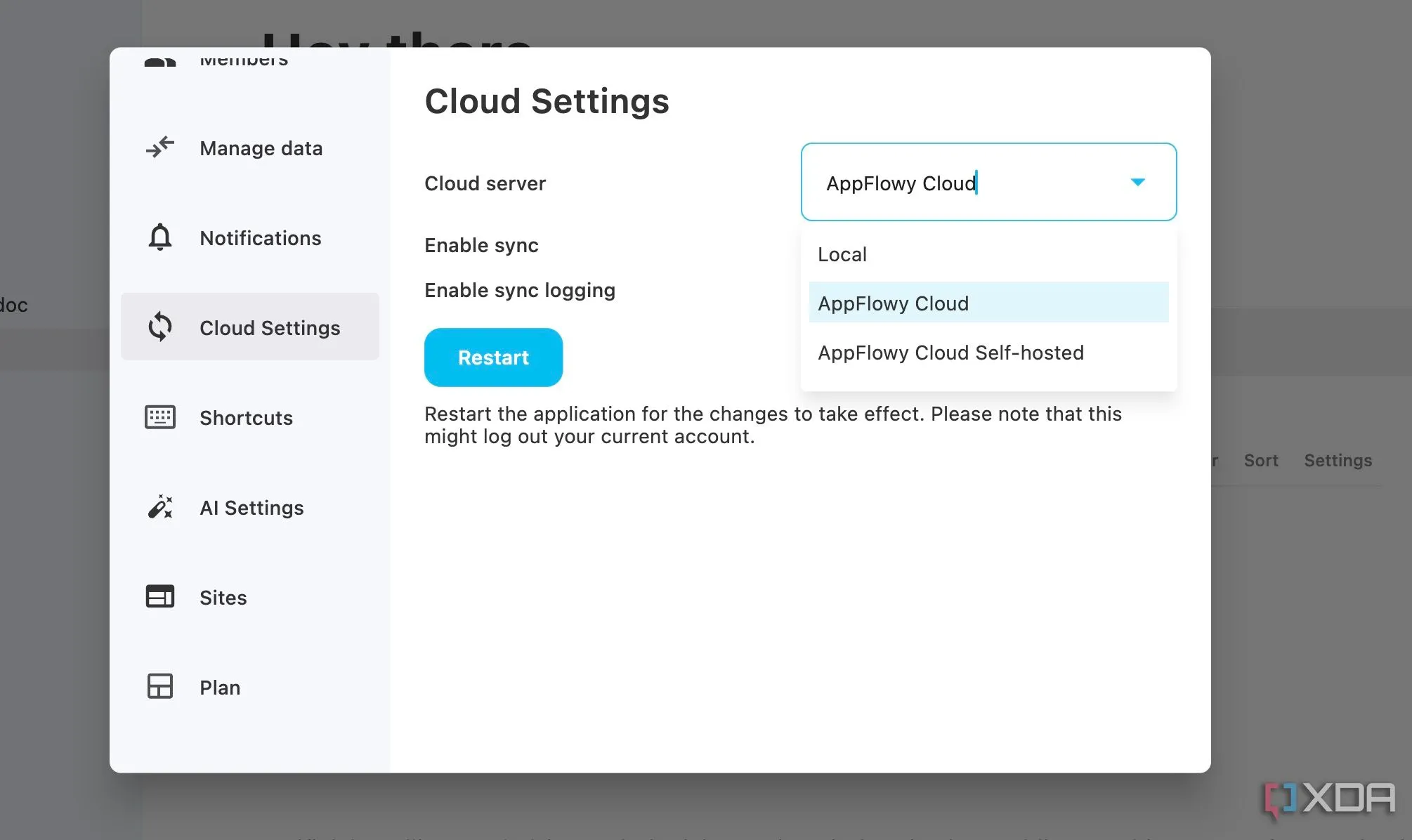 AppFlowy cho phép bạn linh hoạt lưu trữ các không gian làm việc trên nhiều nền tảng, bao gồm cả máy chủ riêng của bạn