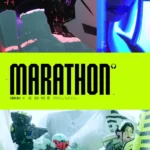 Artwork chính thức của game Marathon, một tựa game bắn súng khoa học viễn tưởng từ Bungie