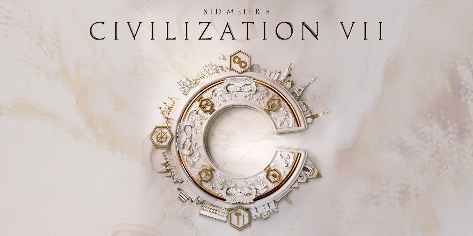 Bản đồ thế giới với các thành phố và đơn vị chiến đấu trong Civilization 7