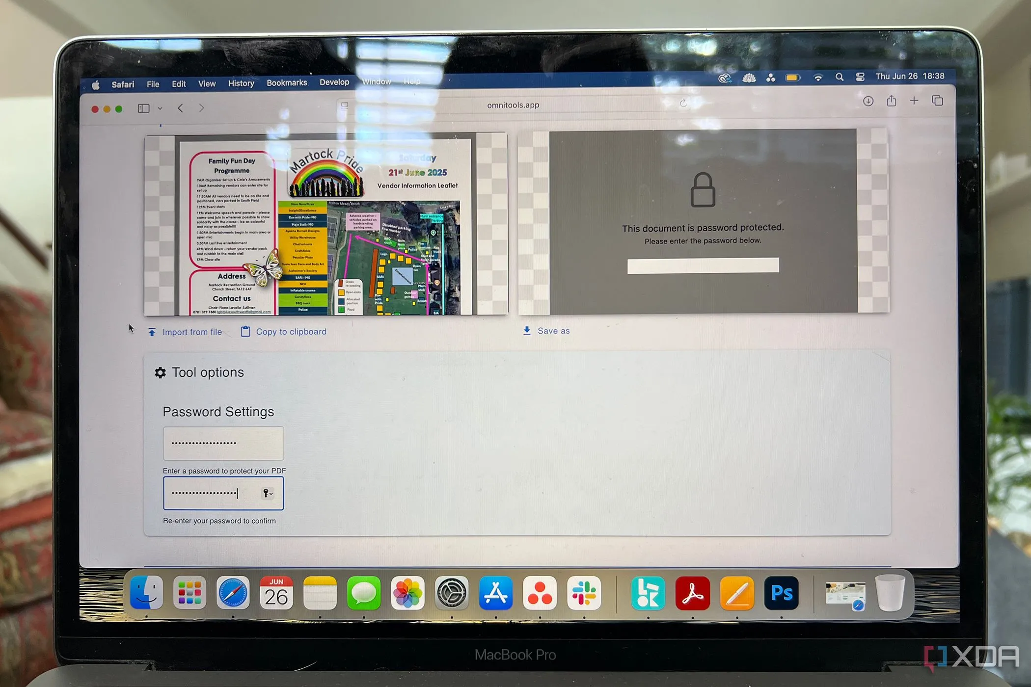 Bảo vệ tài liệu PDF của bạn bằng mật khẩu an toàn với Omni Tools