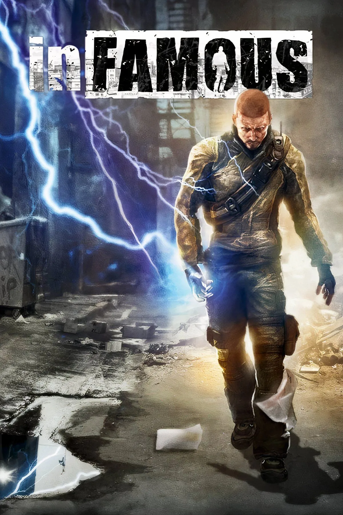 Bìa game Infamous - series hành động phiêu lưu độc quyền PlayStation 3