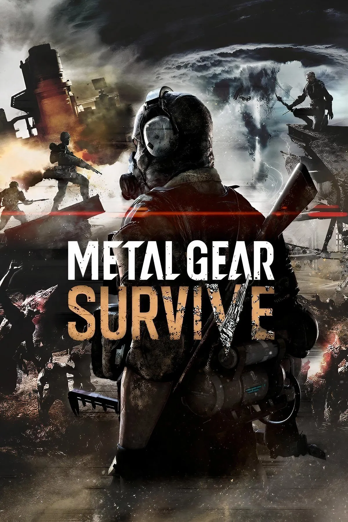 Bìa game Metal Gear Survive thể hiện phong cách sinh tồn zombie mới