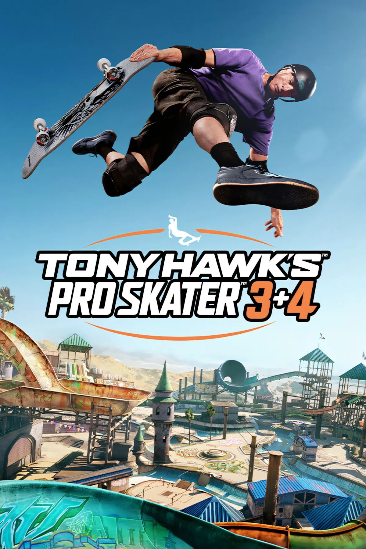 Bìa game Tony Hawk's Pro Skater 3 + 4, tựa game trượt ván arcade mới trên Xbox Game Pass.