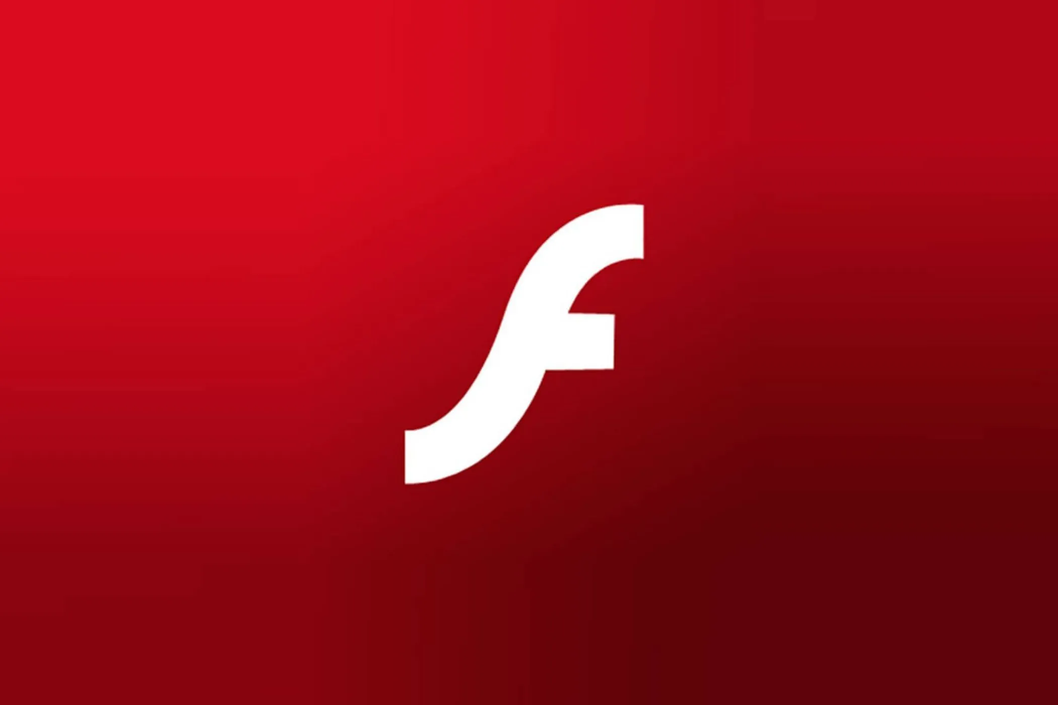 Biểu tượng Adobe Flash Player màu đỏ vàng trên nền đen