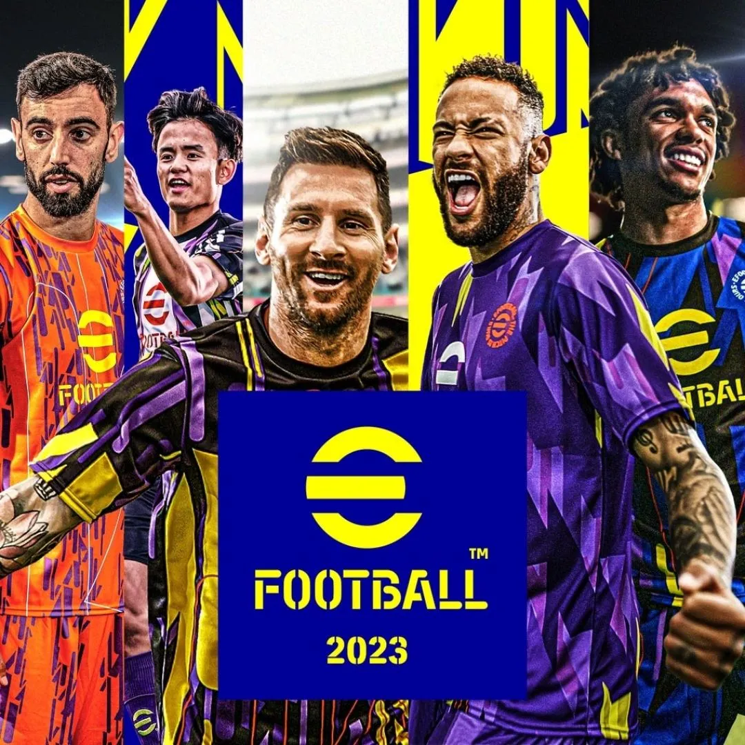 Biểu tượng logo game eFootball của Konami, tựa game bóng đá miễn phí đáng thất vọng.
