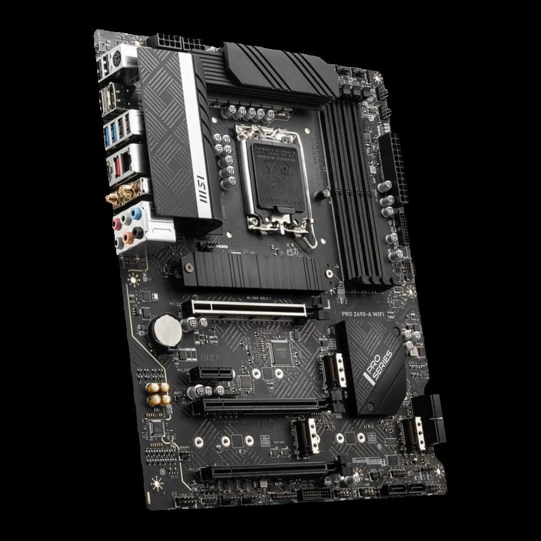 Bo mạch chủ MSI PRO Z690-A WiFi hỗ trợ Wi-Fi 6E/7 và nhiều cổng kết nối