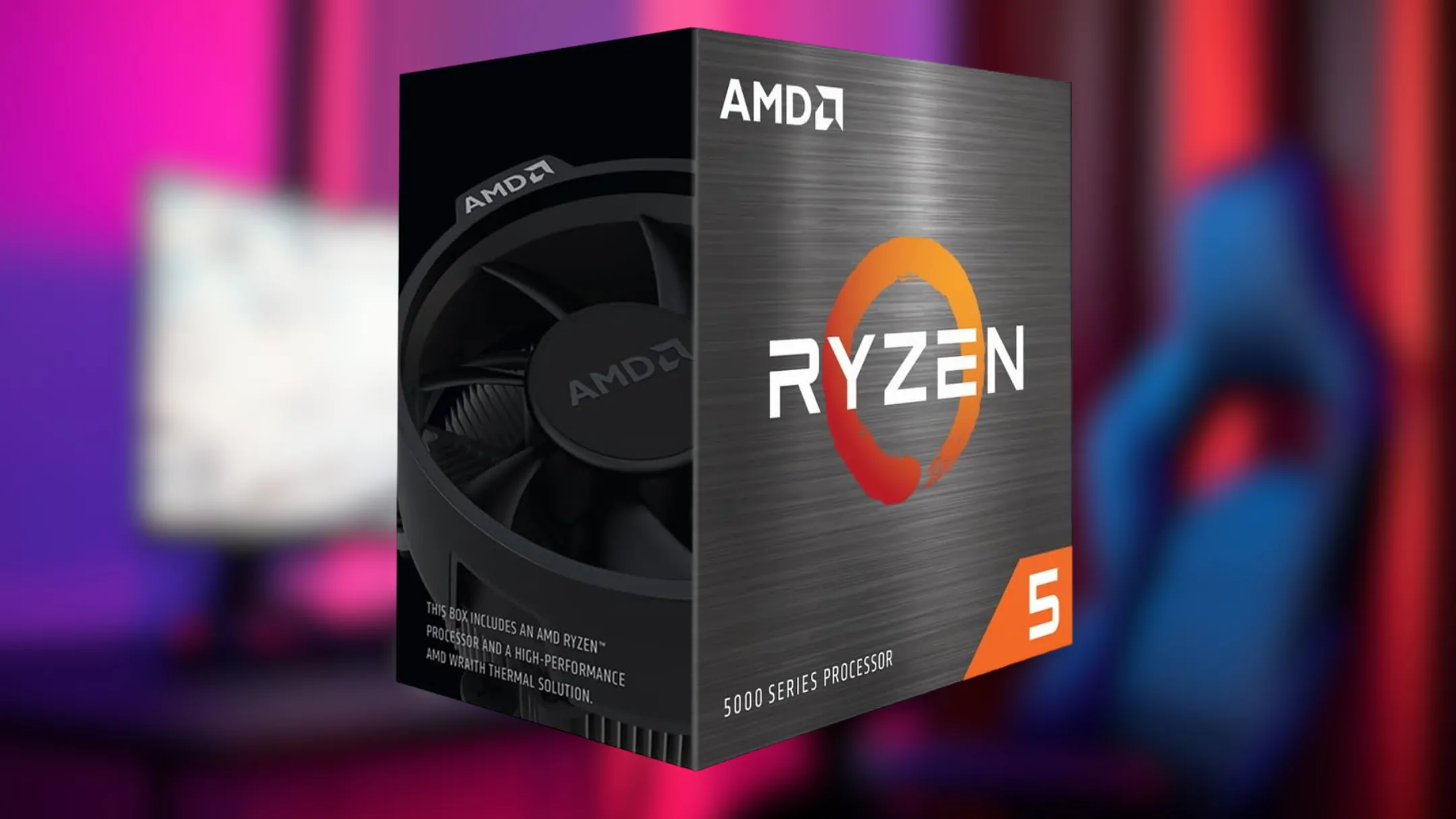 Bộ vi xử lý AMD Ryzen 5 5500, minh họa cho sự tăng trưởng thị phần CPU của AMD trên Steam