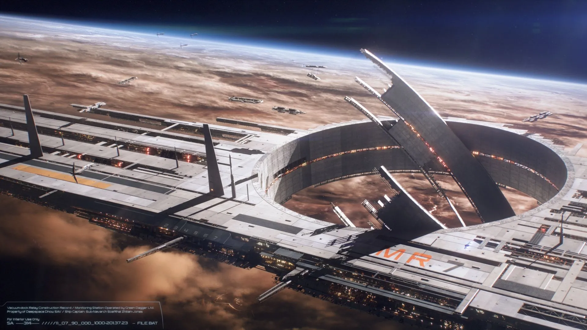 Bức vẽ concept nghệ thuật cho Mass Effect mới, có thể là Mass Relay