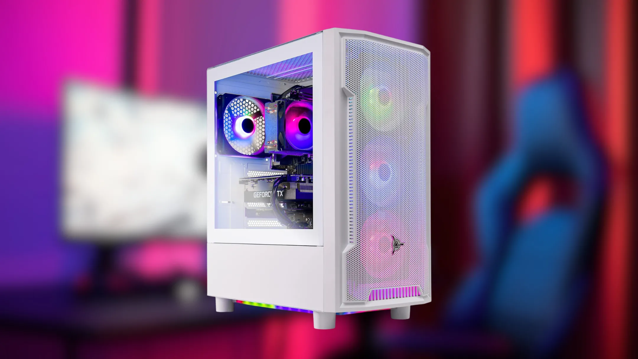 Các linh kiện chính bên trong PC gaming Skytech Archangel, bao gồm bo mạch chủ và card đồ họa