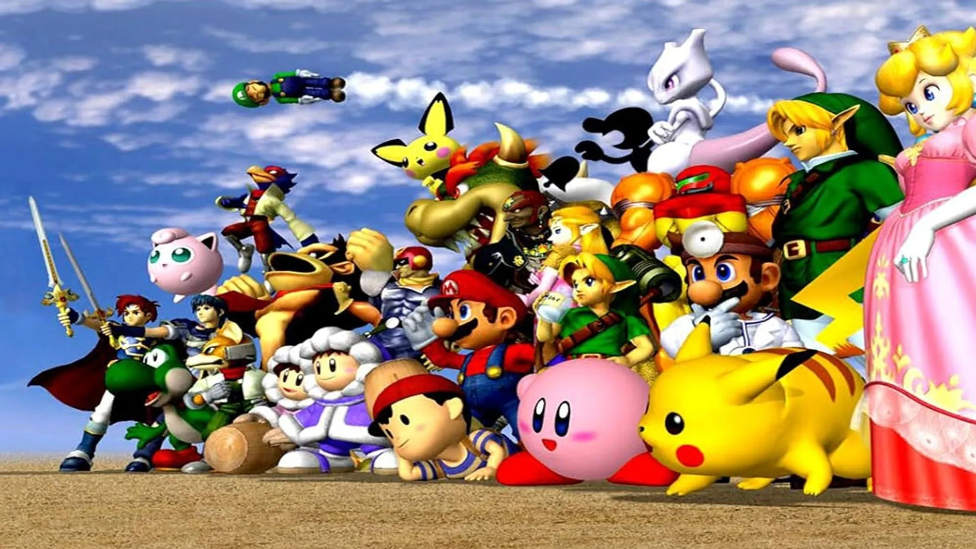 Các nhân vật chiến đấu trong Super Smash Bros. Melee, một trong những game GameCube hay nhất