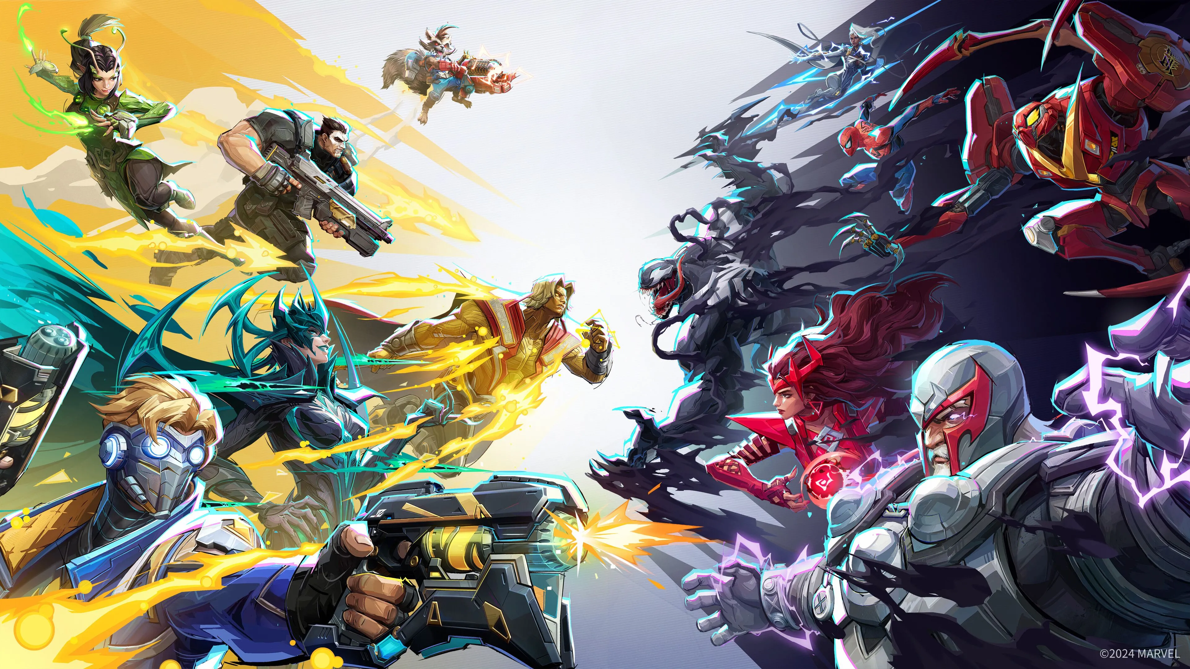 Các siêu anh hùng Marvel Rivals chuẩn bị chiến đấu