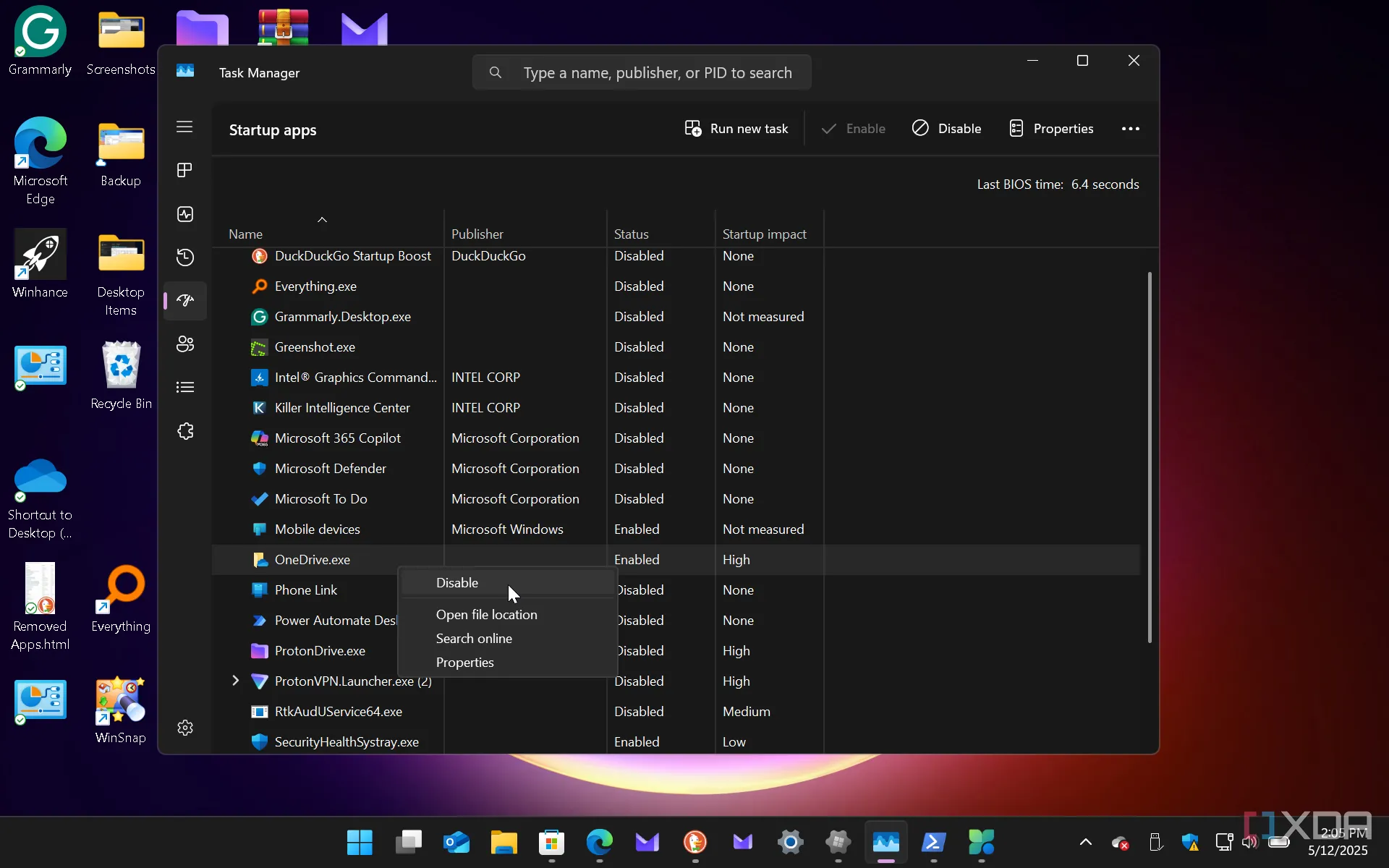Cách tắt ứng dụng khởi động cùng Windows 11 từ Task Manager
