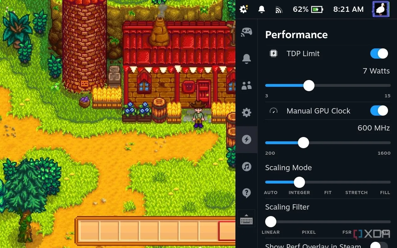 Cài đặt giới hạn TDP và xung nhịp GPU trên SteamOS cho từng game
