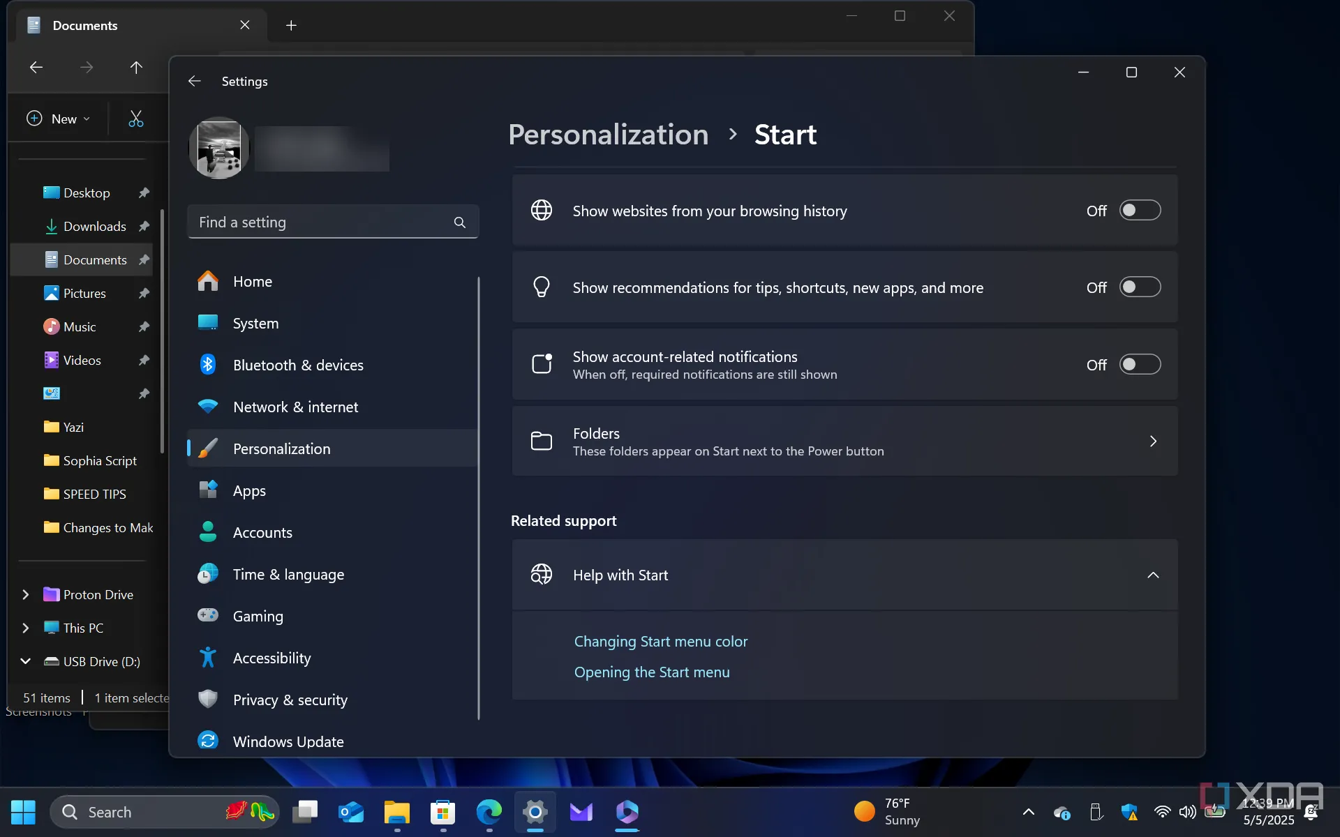 Cài đặt vô hiệu hóa quảng cáo và gợi ý từ Microsoft trên Windows 11
