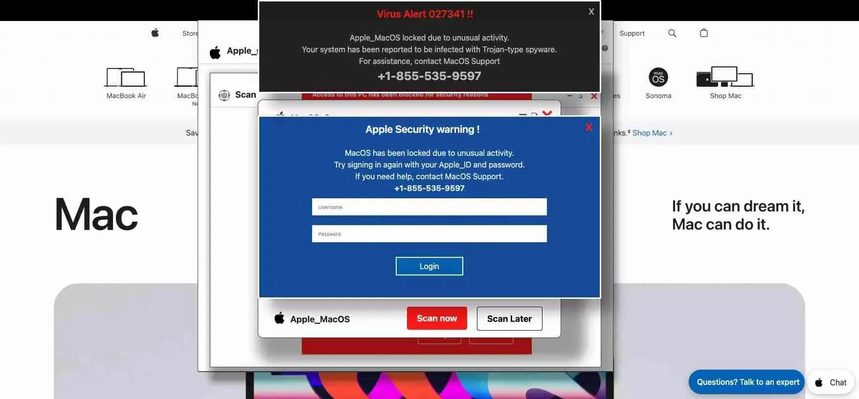 Cảnh báo lừa đảo phishing trên macOS giả mạo khóa thiết bị