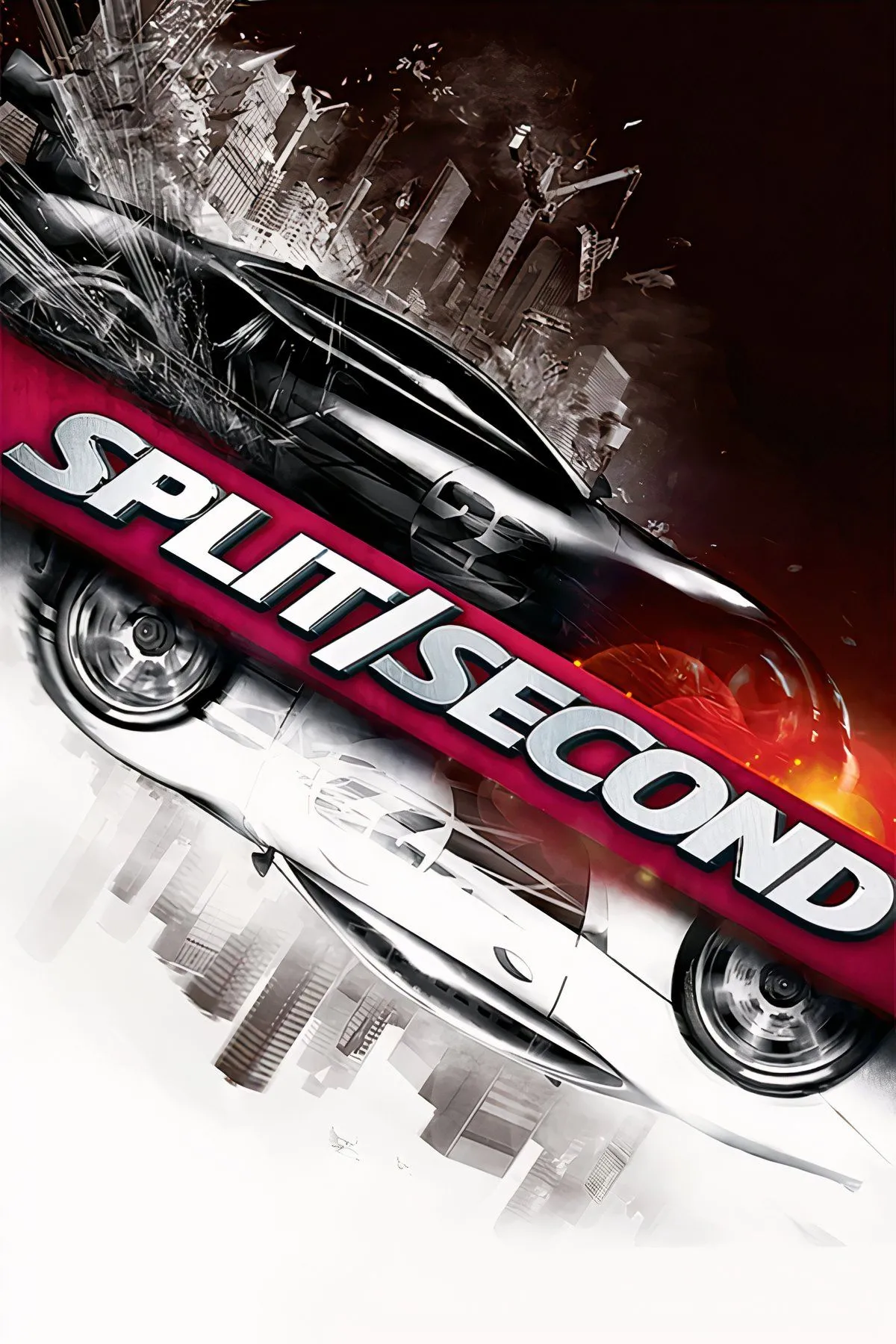 Cảnh cháy nổ hoành tráng trên đường đua trong game hành động đua xe Split/Second
