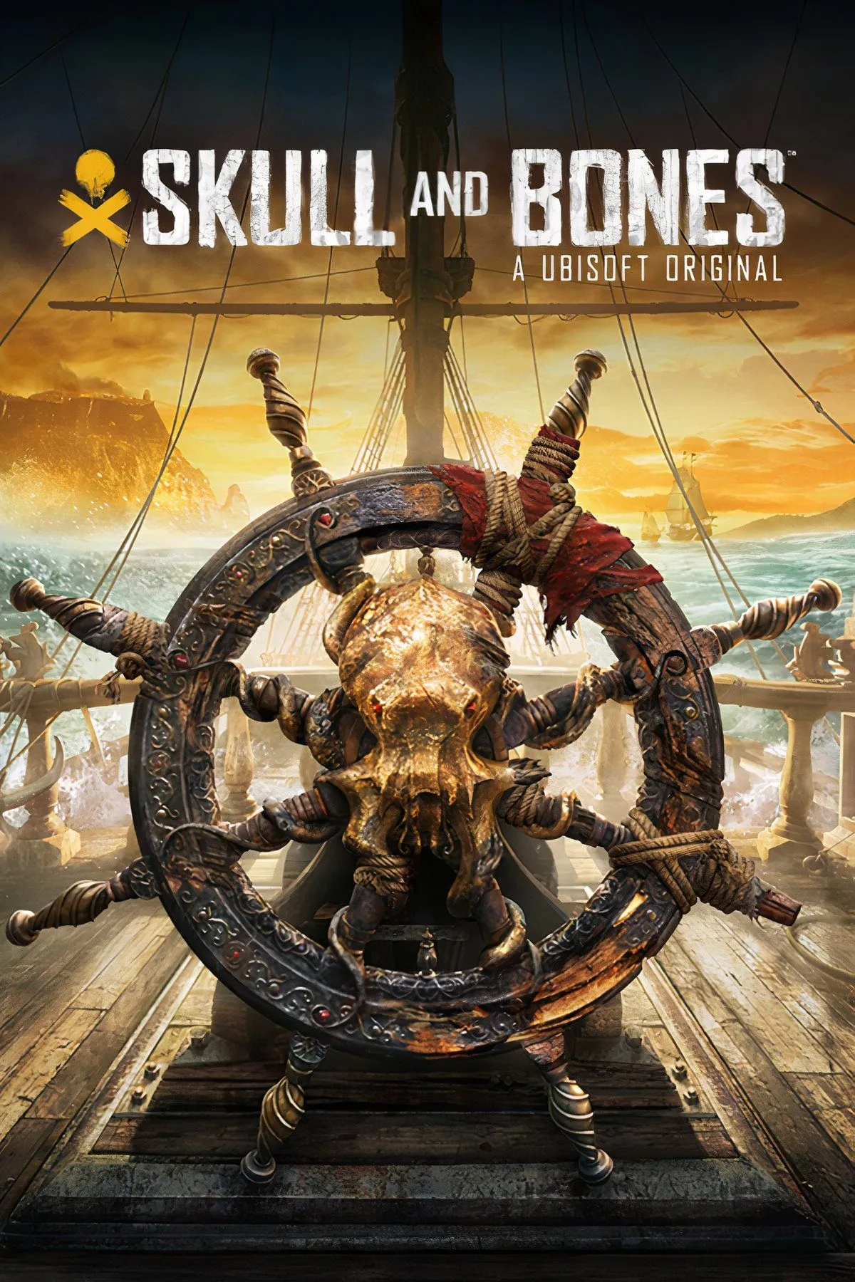 Cảnh chiến đấu trên biển trong game Skull and Bones, một tựa game hải chiến ban đầu là DLC của Assassin's Creed Black Flag.