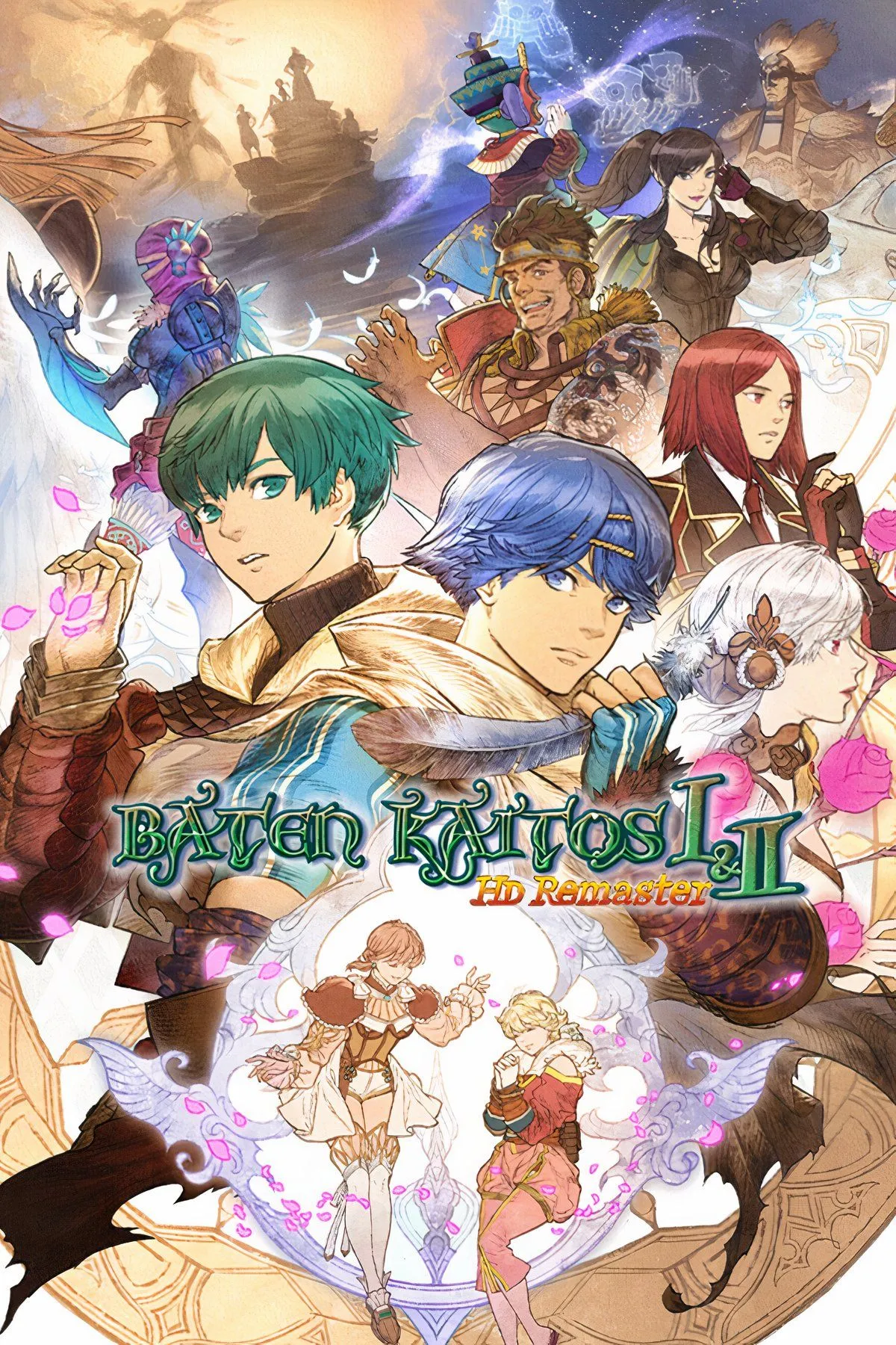 Cảnh chiến đấu và giao diện thẻ bài trong game Baten Kaitos