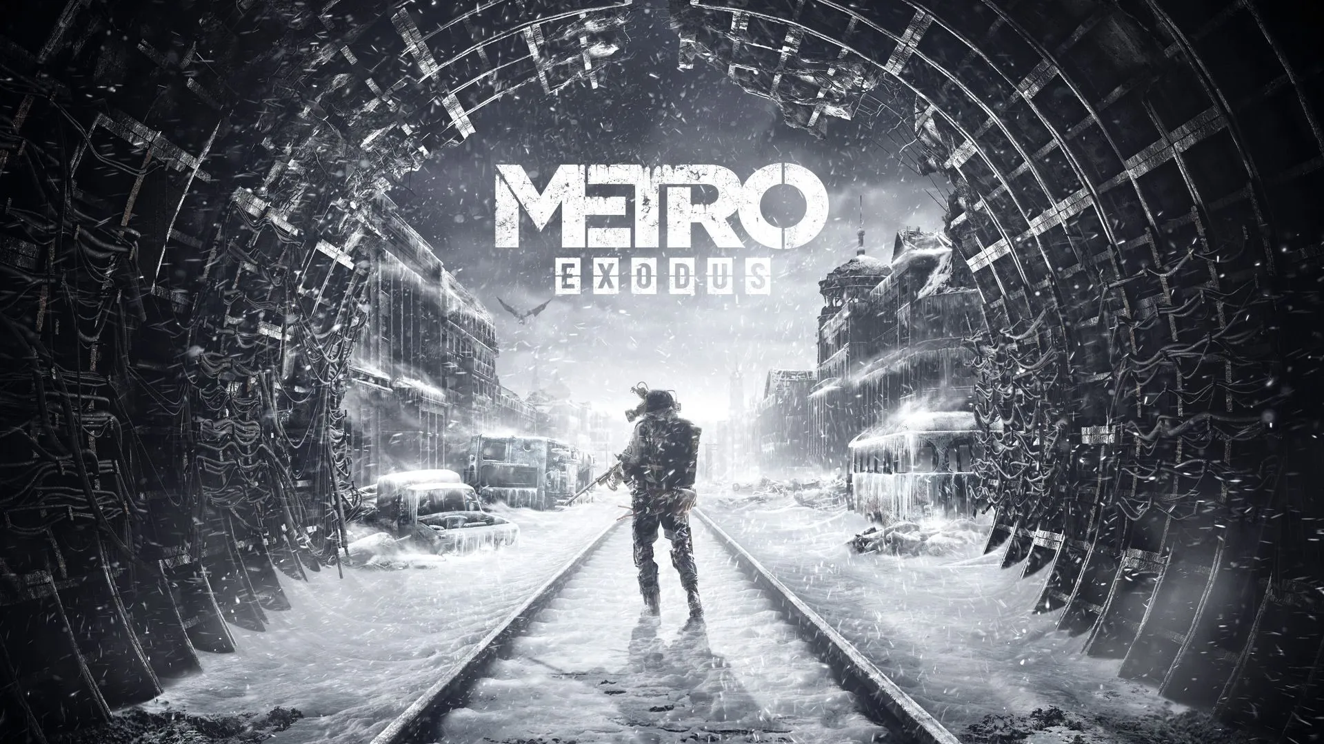 Cảnh mùa đông trong Metro Exodus với hiệu ứng đồ họa chân thực