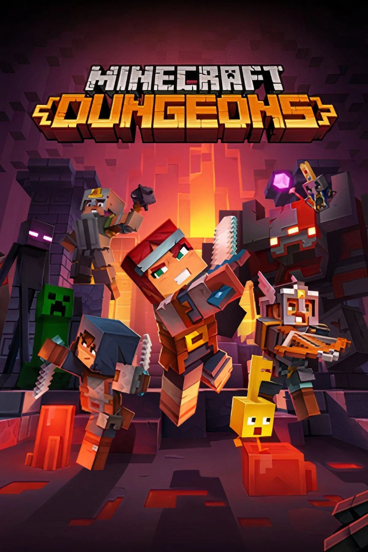 Cặp đôi phiêu lưu và chiến đấu trong hầm ngục của Minecraft Dungeons