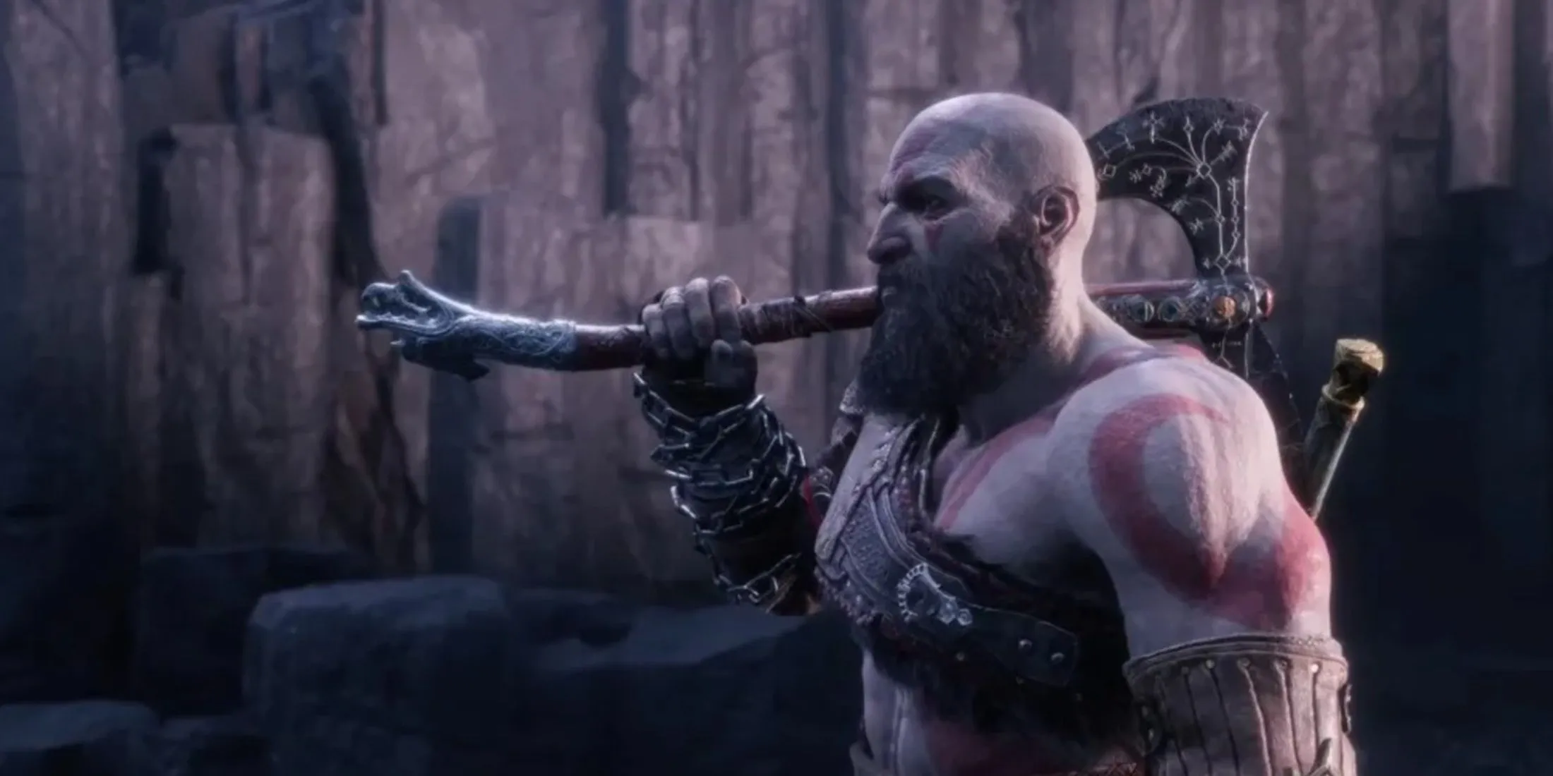 Chân dung nhân vật Kratos trong God of War Ragnarok