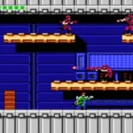 Chiến binh Bionic Commando sử dụng cánh tay cơ khí để vượt địa hình trên NES