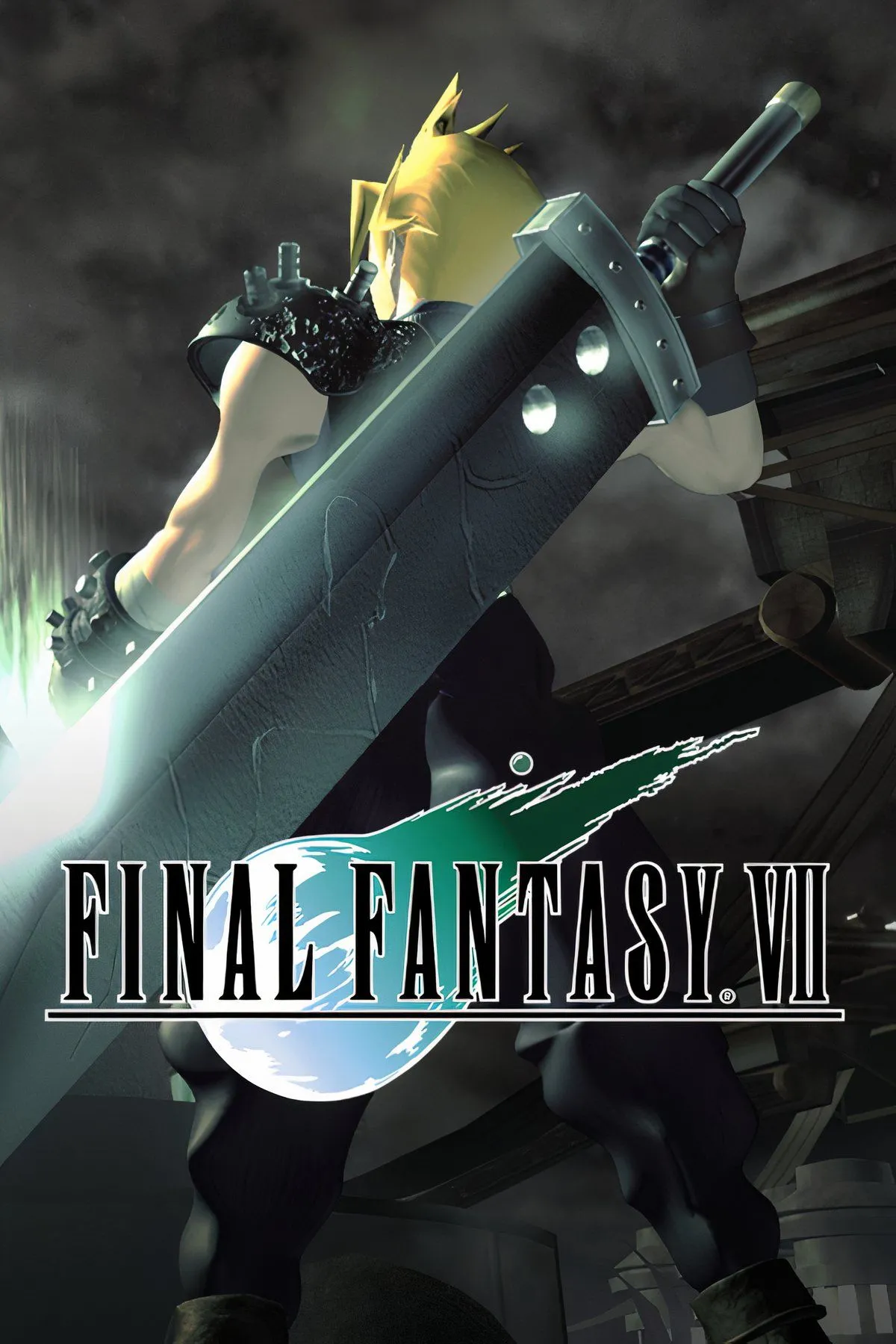 Cloud Strife và thanh kiếm Buster Sword biểu tượng trong Final Fantasy VII