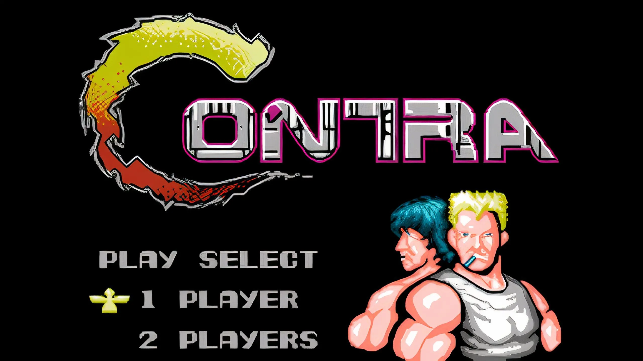 Contra - Ảnh chụp màn hình cảnh hành động trong game với nhân vật chính đang bắn súng