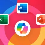 Copilot logo và các ứng dụng Office quen thuộc