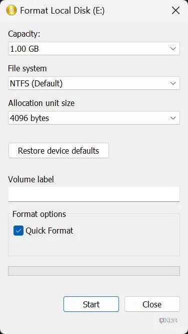 Cửa sổ cấu hình &quot;Mount New&quot; để tạo ổ đĩa RAM ảo trong ImDisk