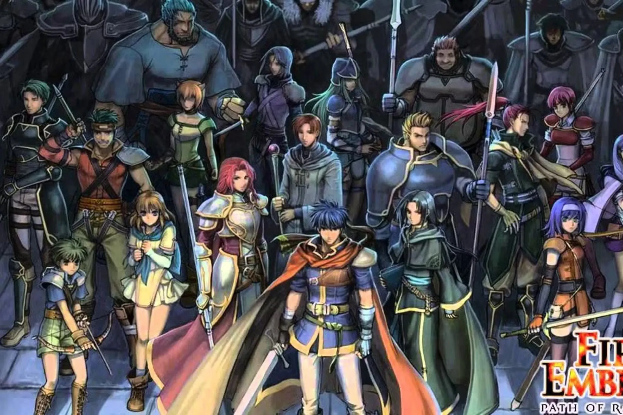 Dàn nhân vật chính trong Fire Emblem: Path of Radiance, một trong những tựa game GameCube RTS được yêu thích