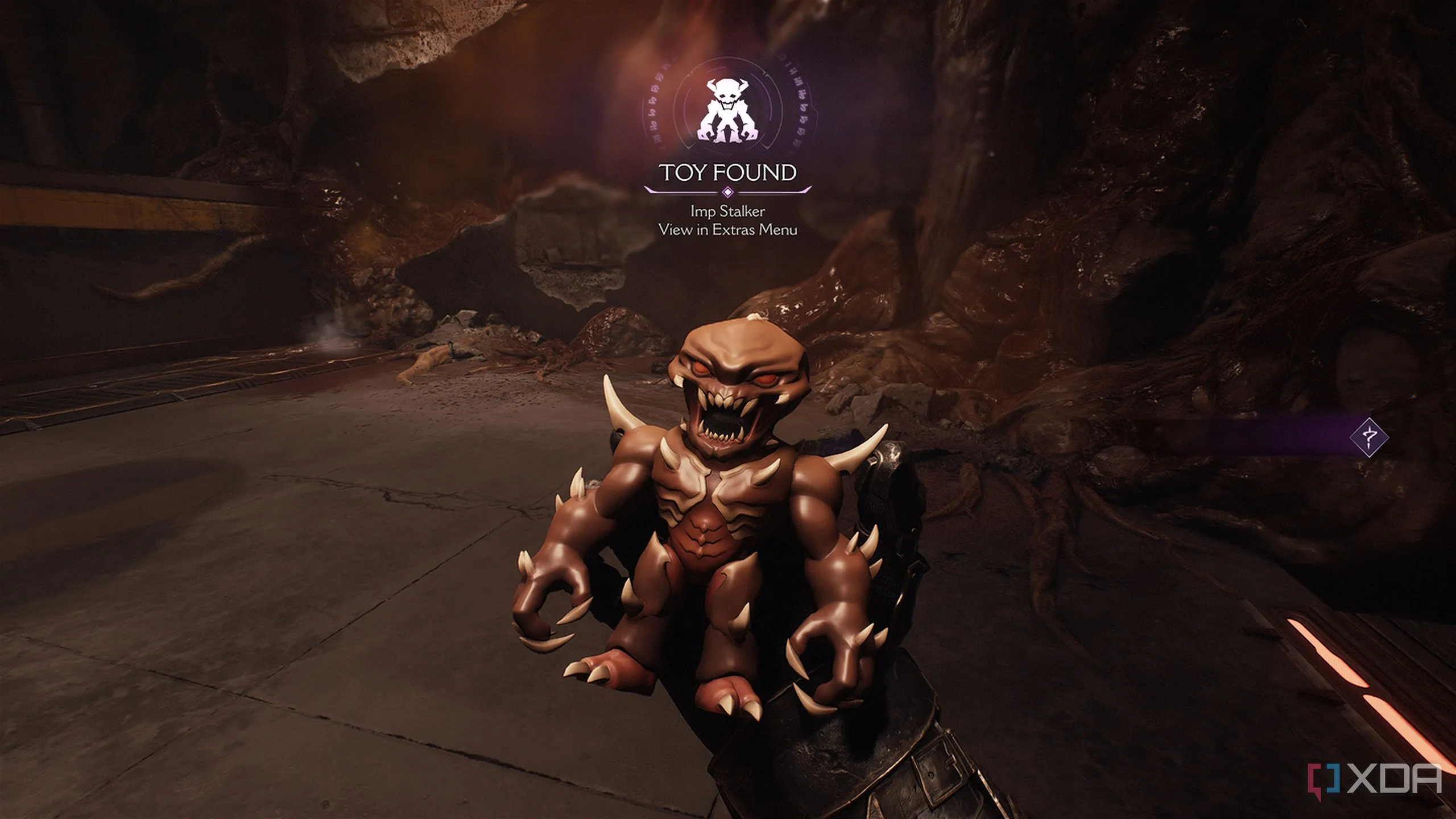 Đồ chơi Imp Stalker collectible, một trong những vật phẩm bí mật của Hebeth.