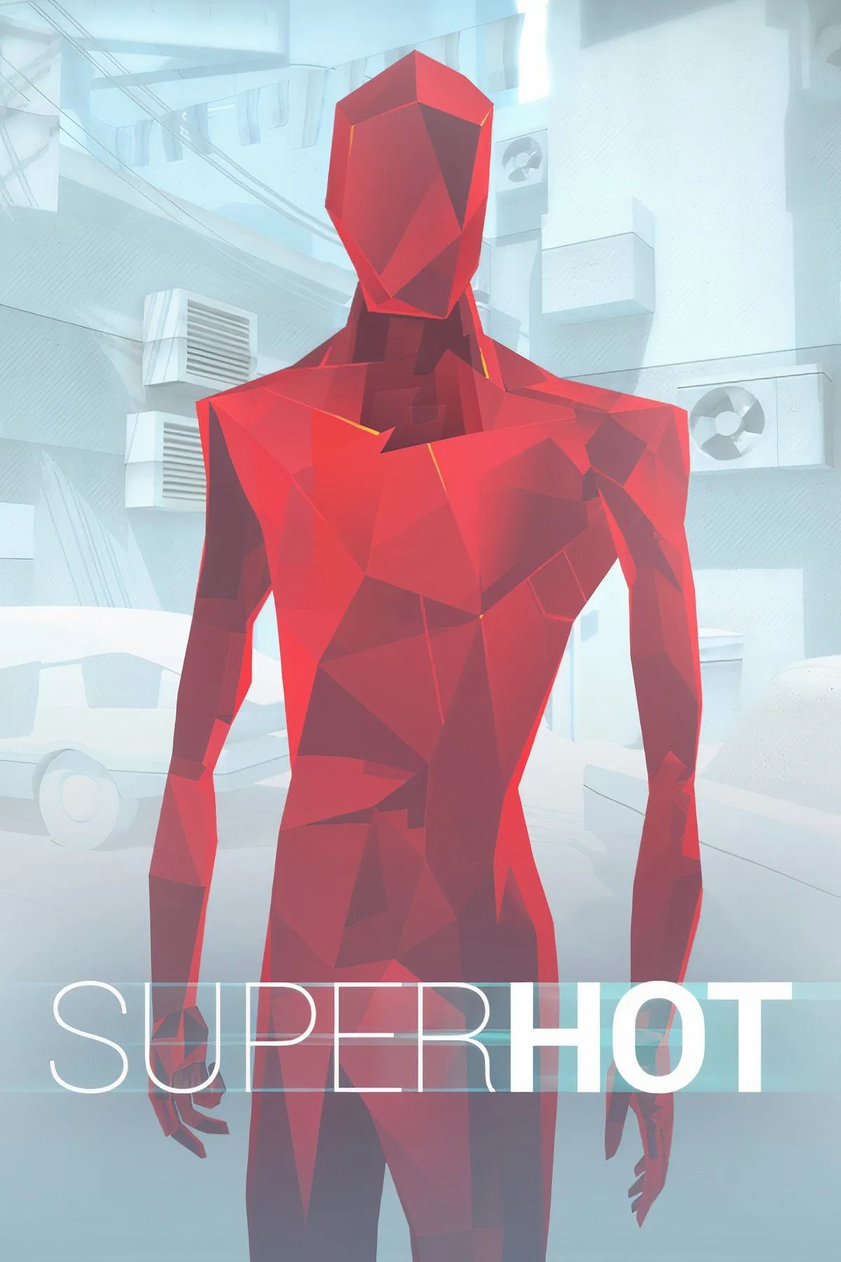 Đồ họa trắng và đỏ đặc trưng của game Superhot