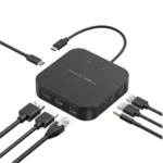 Docking Station Belkin Thunderbolt 3 Core màu đen, một thiết bị mở rộng kết nối đa năng