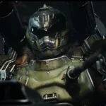 Doom Slayer điều khiển cỗ máy Atlan trong Doom: The Dark Ages