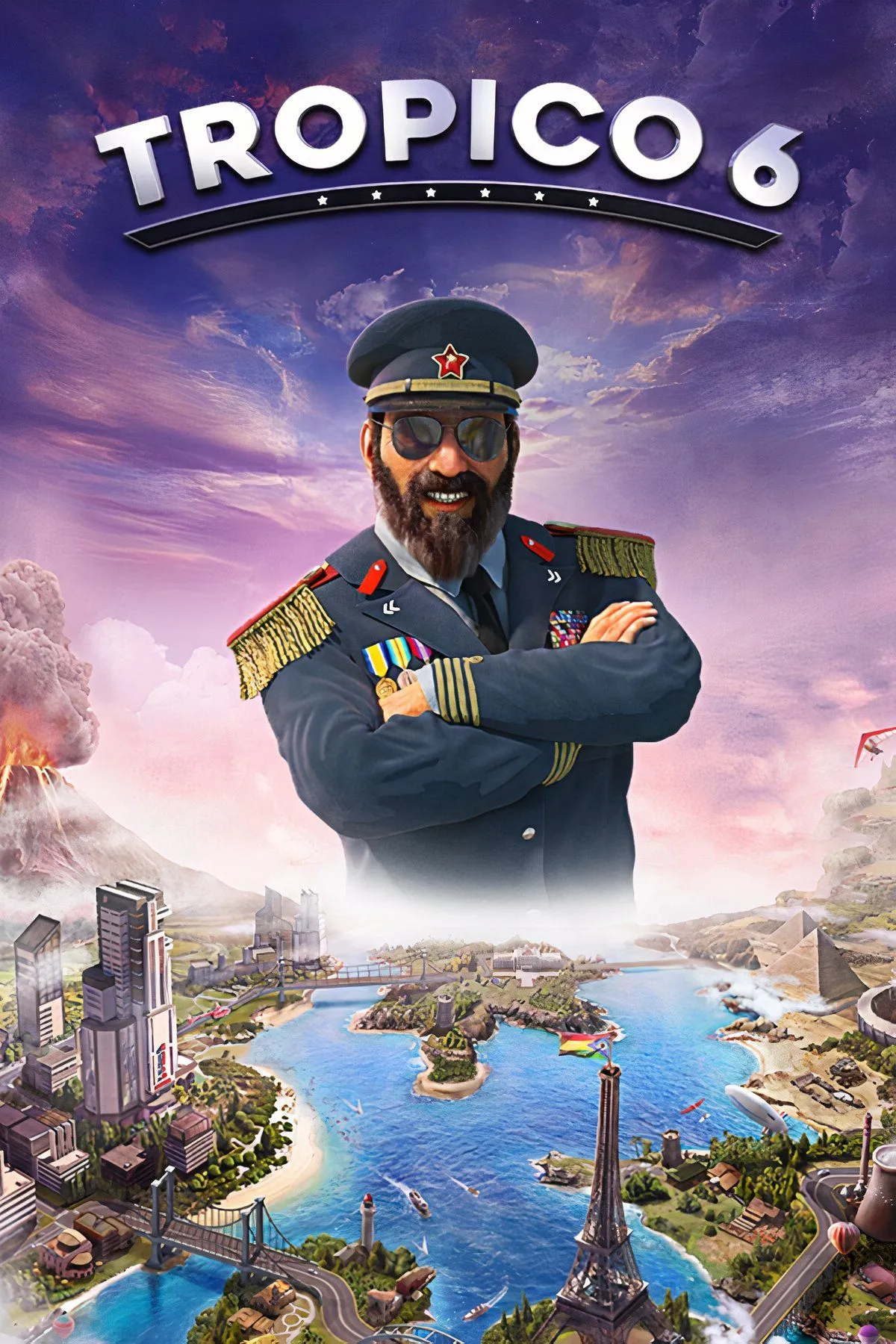 El Presidente đang quản lý hòn đảo quốc gia nhiệt đới trong game Tropico 6