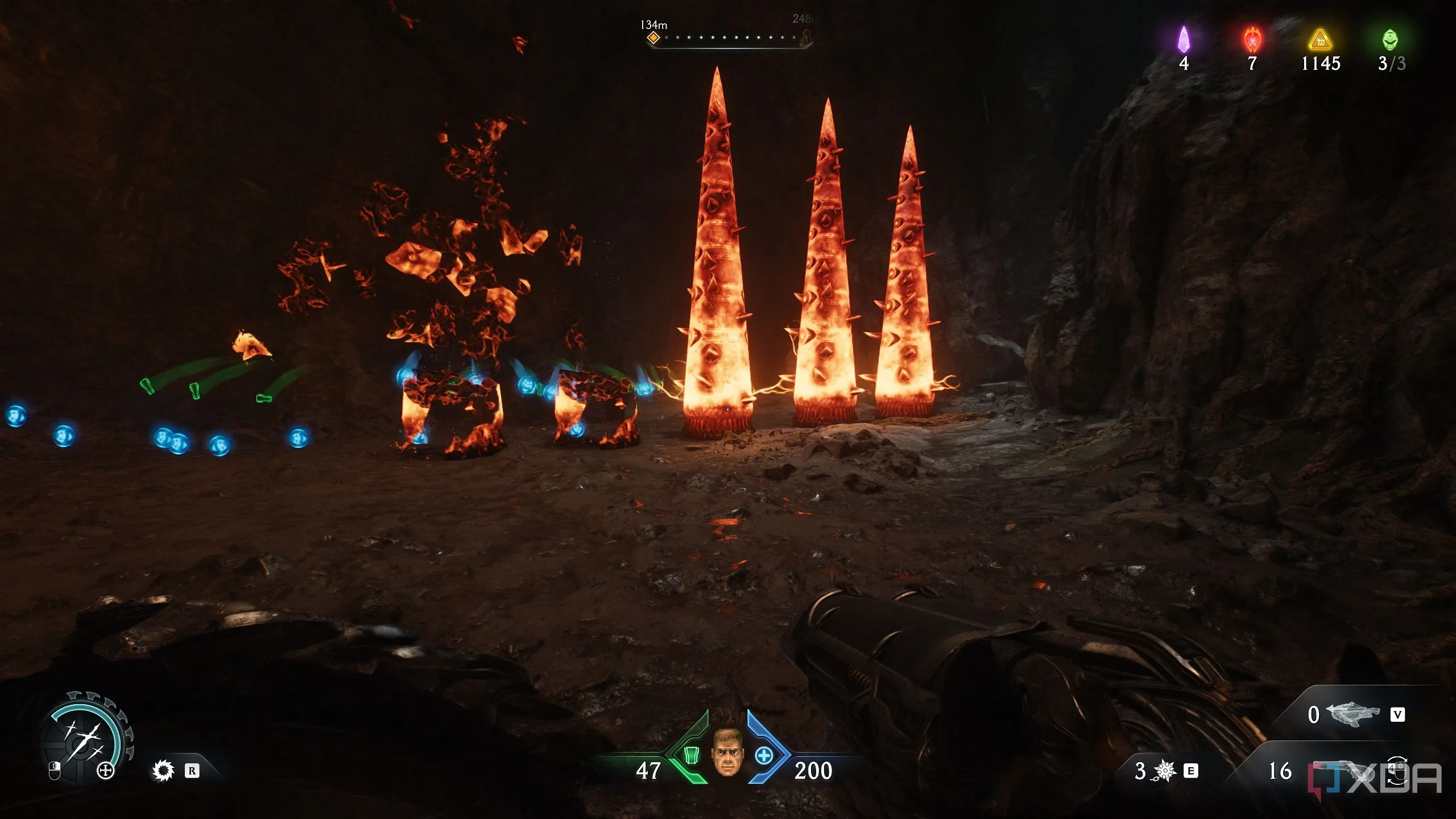 Gai kim loại bốc hơi nóng trong Chương 20 Doom The Dark Ages