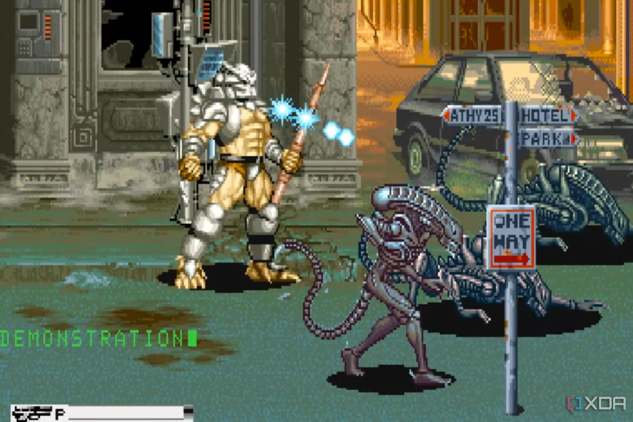 Gameplay Alien vs. Predator trên máy arcade với đồ họa sắc nét