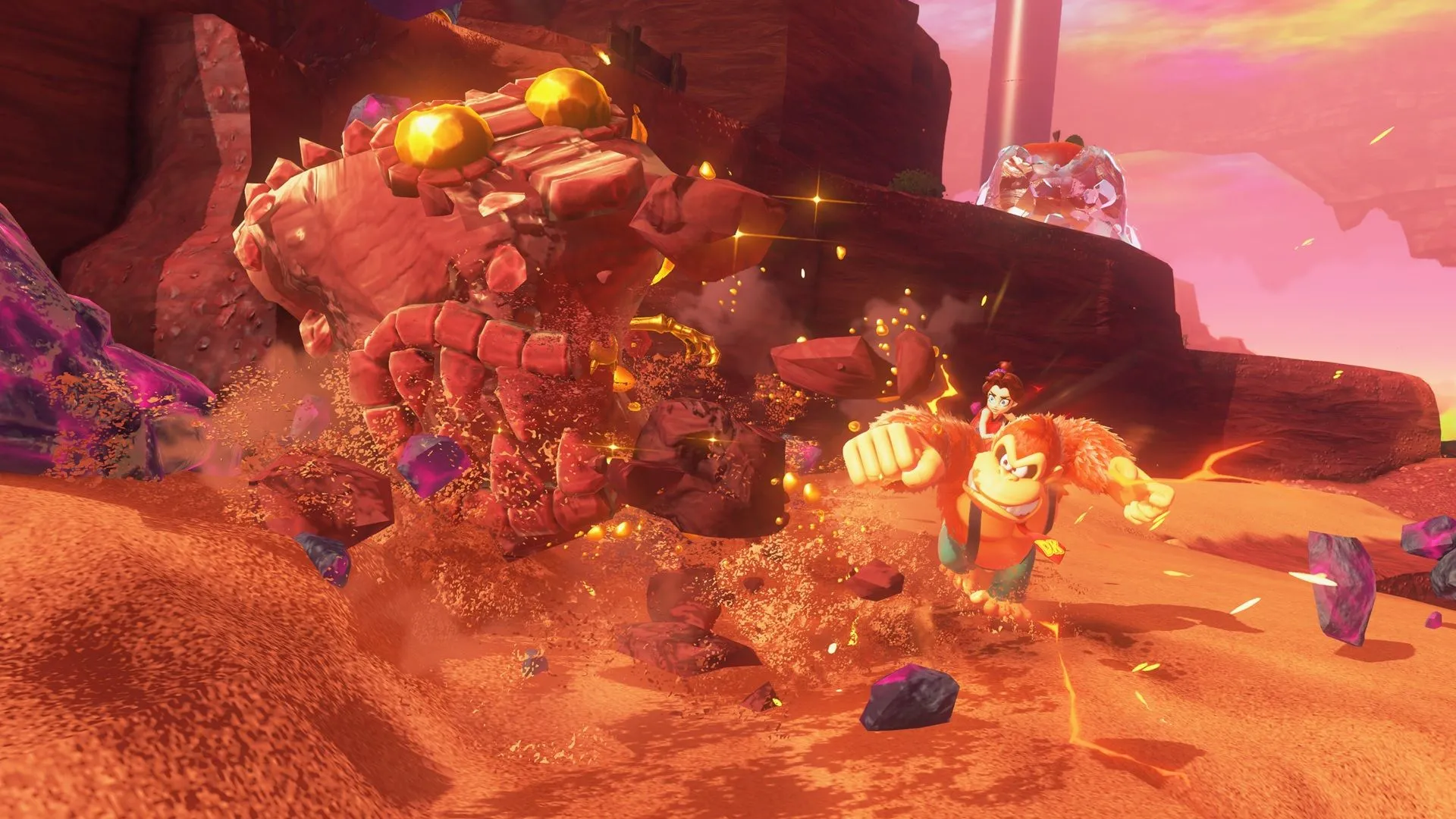 Gameplay Donkey Kong Bananza trên Nintendo Switch 2 với tính năng GameShare
