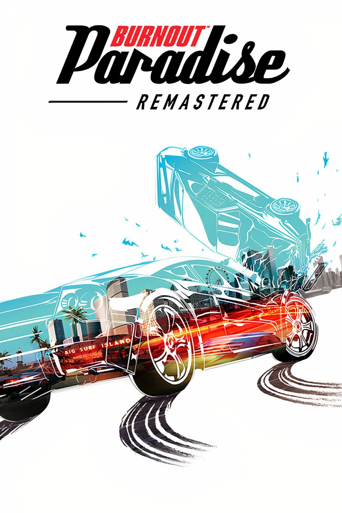Gameplay mãn nhãn của Burnout Paradise với những pha va chạm và stunts ấn tượng