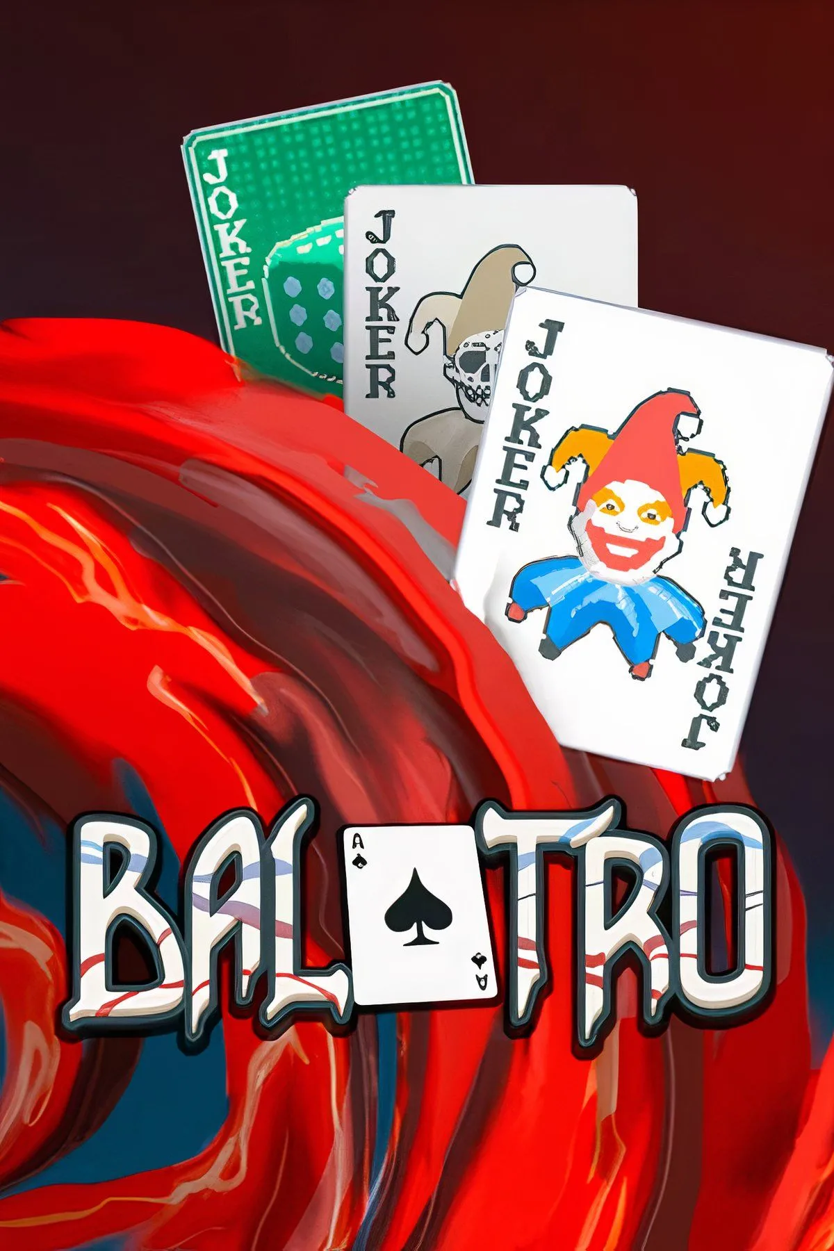 Giao diện chơi Balatro, game roguelite xây dựng bộ bài lấy cảm hứng từ Poker