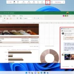 Giao diện cửa sổ chat riêng tư trong Microsoft Teams khi chia sẻ màn hình